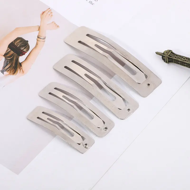 10Pcs/Lot Rectangle BB Hairpins Simple Women‘s Metal BB Hair Clips Girls Hairgrips Headwear Barrettes Hair Styling Accessories
