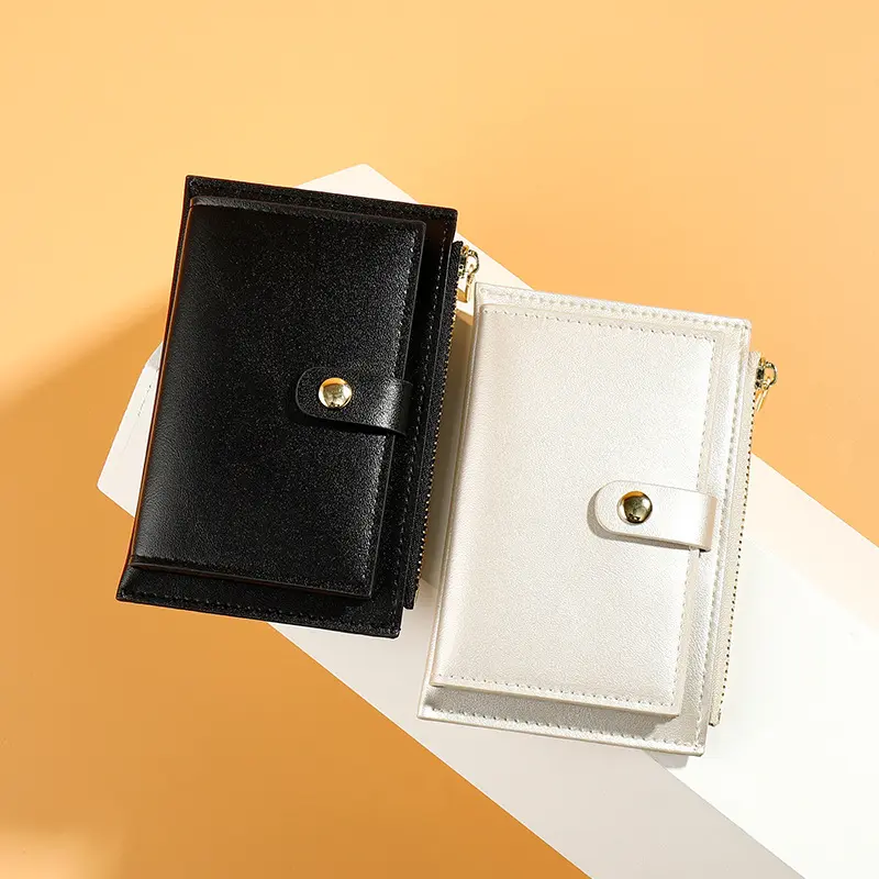 Pearl Laser PU Leather Zipper Women's Wallet Fashion Short Ladies Coin Purse Female Money Bag Clip Credit Card Holder Clutch