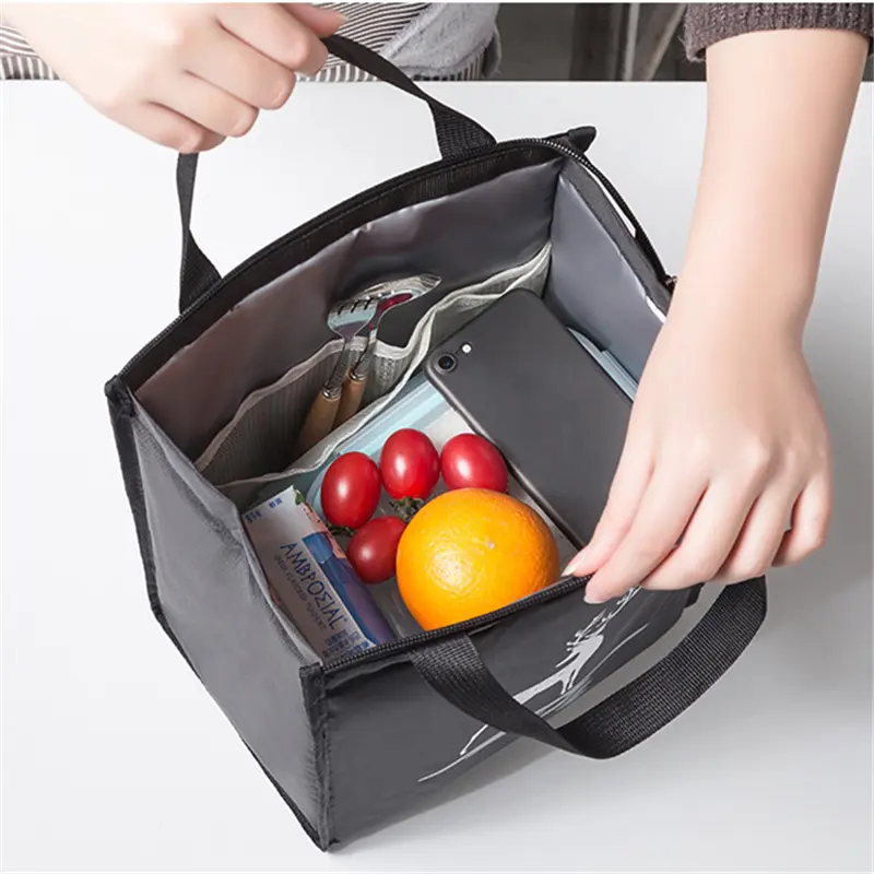 Large Capacity Thermal Lunch Box Bags for Women Kids Oxford Cloth Picnic Food Bento Insulation Cooler Tote Storage Bag Container