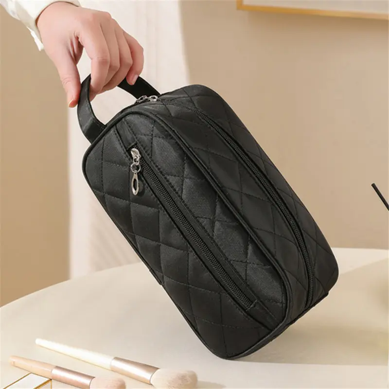 Large Capacity Zipper Women's Makeup Bag Waterproof Nylon Travel Cosmetic Organizer Case for Girls Toiletry Storage Bags Pouch