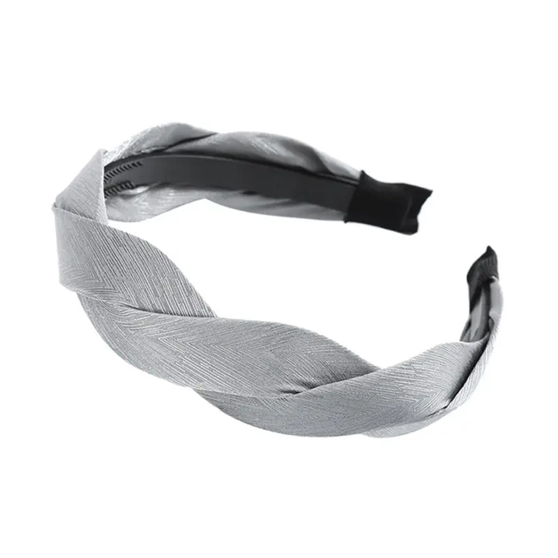 Wide Solid Color Cloth Fashion Hairbands Korean version  Women  Headband Handmade Hair Accessories Fabric Headdress Hair Hoop