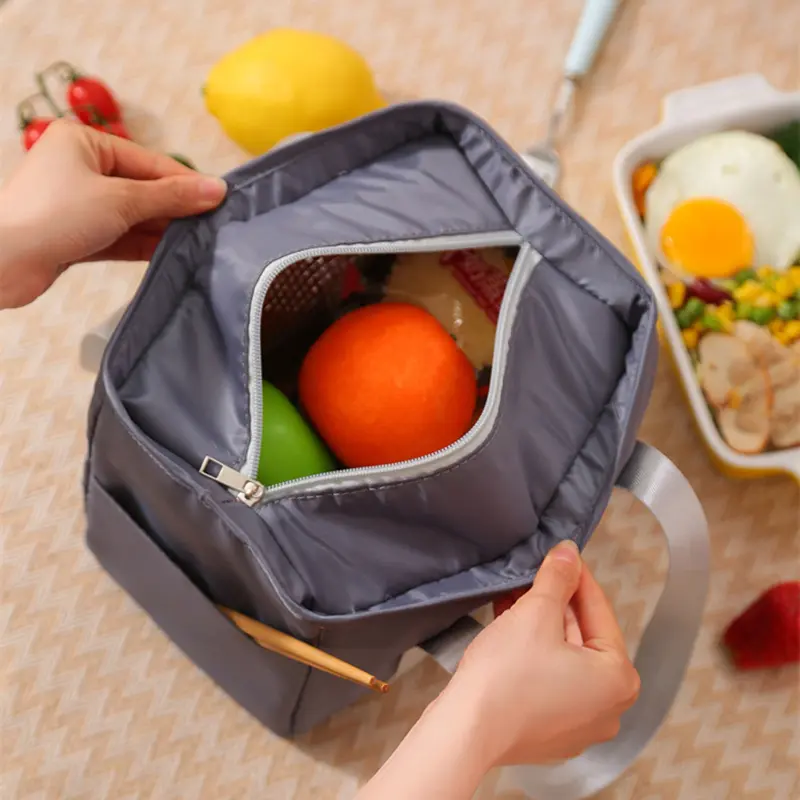 Portable Insulation Bag Office Worker Student Waterproof Small Meal Bag Aluminum Foil Thickened Lunch Bag