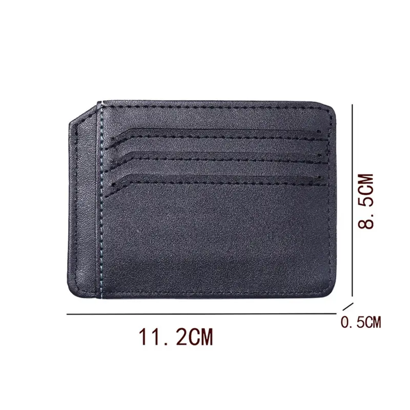 PU Leather Ultra Thin Men Credit ID Card Holder Male Slim Women's Travel Wallet Small Coin Purse Cardholder Case Container