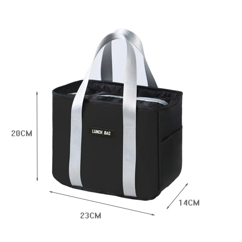 Portable Insulation Bag Office Worker Student Waterproof Small Meal Bag Aluminum Foil Thickened Lunch Bag