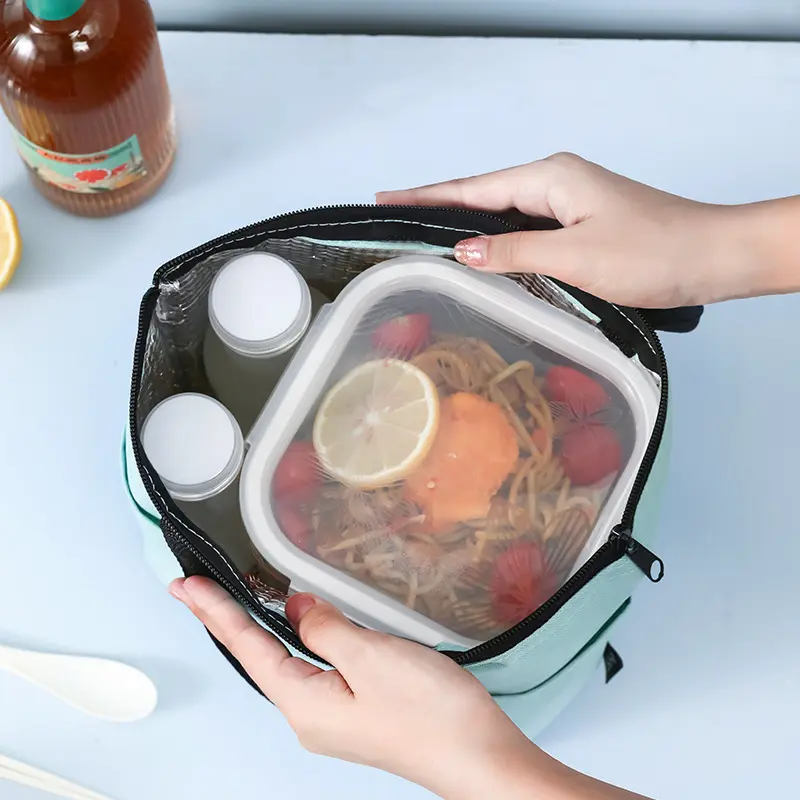 Portable Lunch Box Thermal Bag for Women Men High Capacity Bento Food Storage Container Picnic Insulated Cooler Bags Handbags