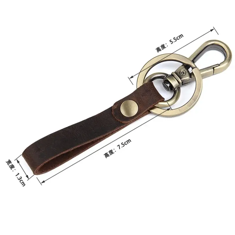 Real Cowhide Car Key Case Soft Leather Keychain Home Key Organizer for Men Large-capacity Purse Housekeeper on wall Bag