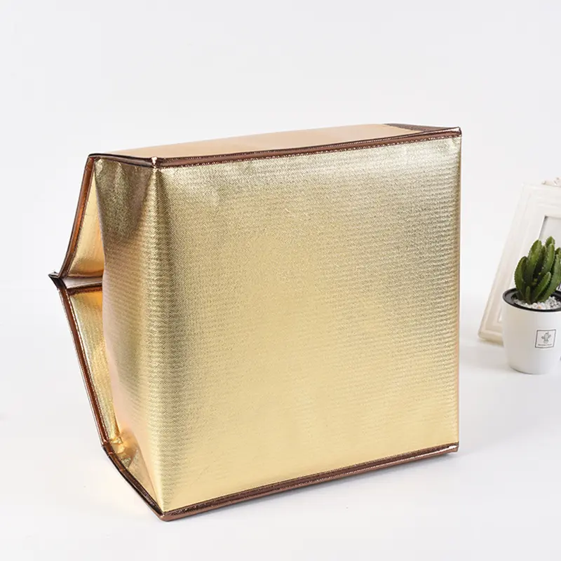 6-10 inch Insulated Lunch Bags Aluminum Foil Takeaway Bag Heat preservation Food Container Outdoor Keep Cooler