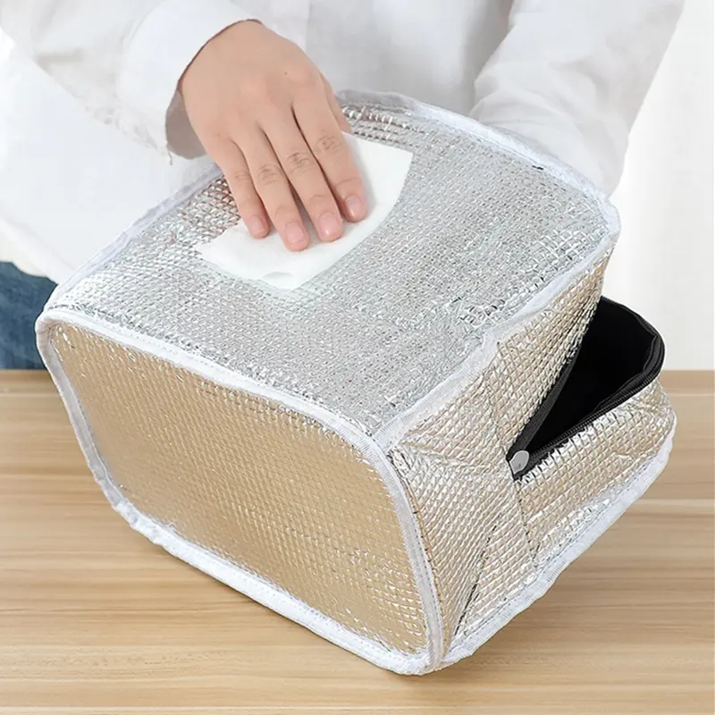 Small Daisy Portable Insulation Bag Japanese-style Office Worker Lunch Bag Student Lunch Box Bag Food Container Bento Pouch
