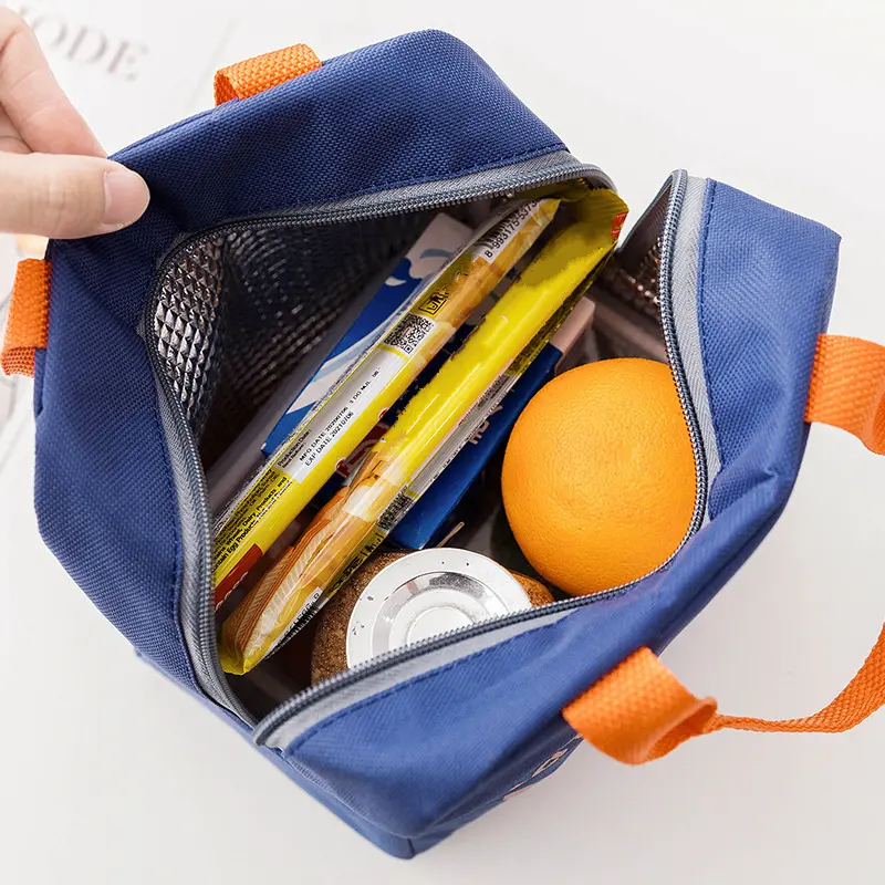 Cartoon Children's Lunch Bag Thermal Portable Insulated Food Bag Lunch Box Bag for School Children Office Worker