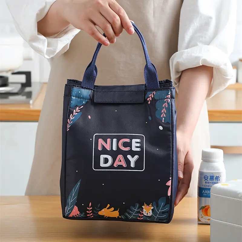 Thicken Oxford Cloth Insulation Lunch Bag Picnic Large Capacity Thermal Bento Box Cooler Bags Food Storage Container Handbags