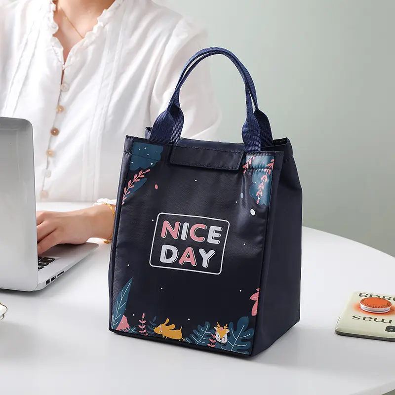 Thicken Oxford Cloth Insulation Lunch Bag Picnic Large Capacity Thermal Bento Box Cooler Bags Food Storage Container Handbags