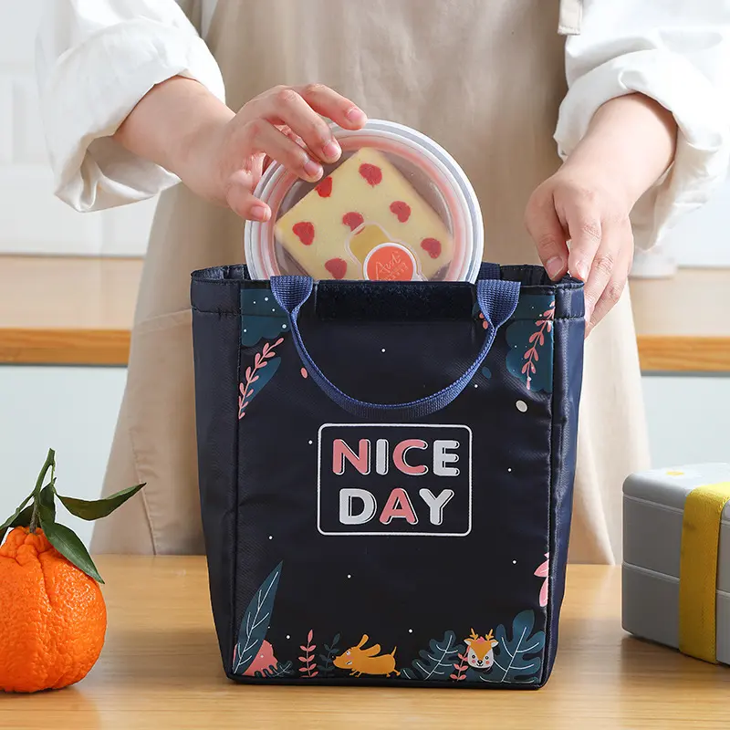 Thicken Oxford Cloth Insulation Lunch Bag Picnic Large Capacity Thermal Bento Box Cooler Bags Food Storage Container Handbags