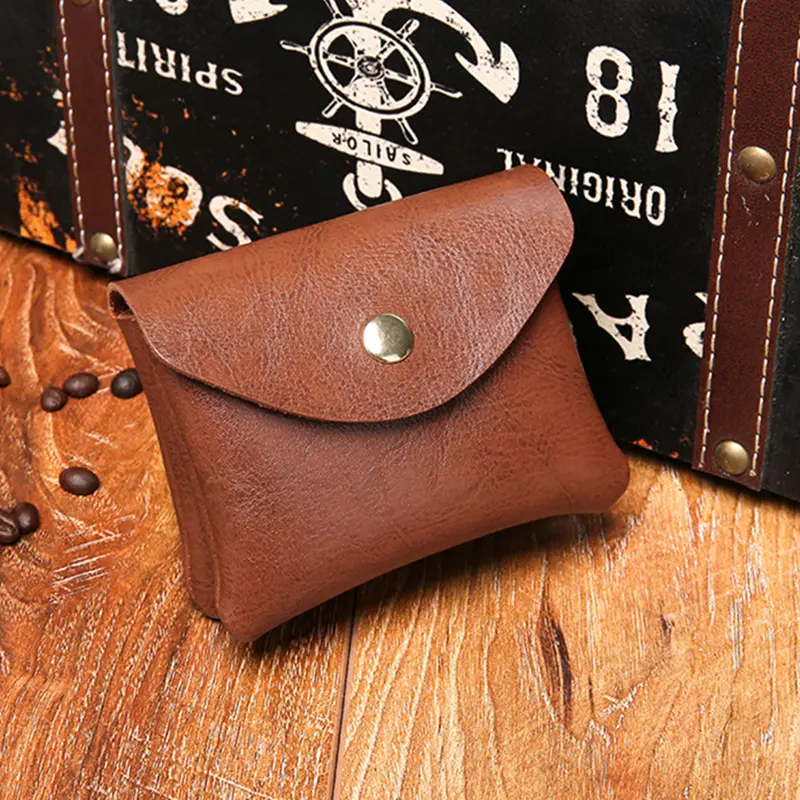 Double-layer Coin Purse Women Mini Wallet PU Leather Earphone Data Cable Bag Card Case Portable Money Organizer