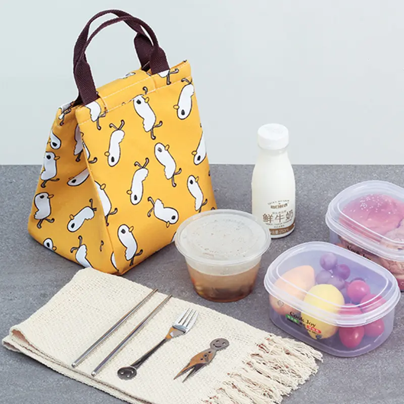 Large Capacity Lunch Bags Thermal Picnic Tote Lunch Bags Women Kids Thermal Insulation Tote Durable Storage Handbag