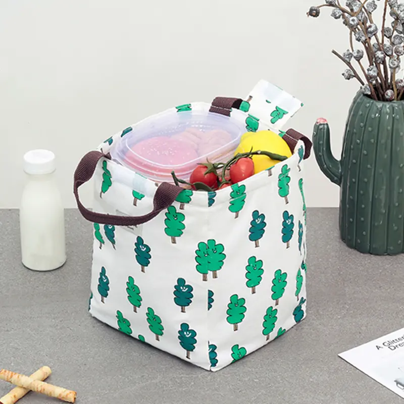 Large Capacity Lunch Bags Thermal Picnic Tote Lunch Bags Women Kids Thermal Insulation Tote Durable Storage Handbag