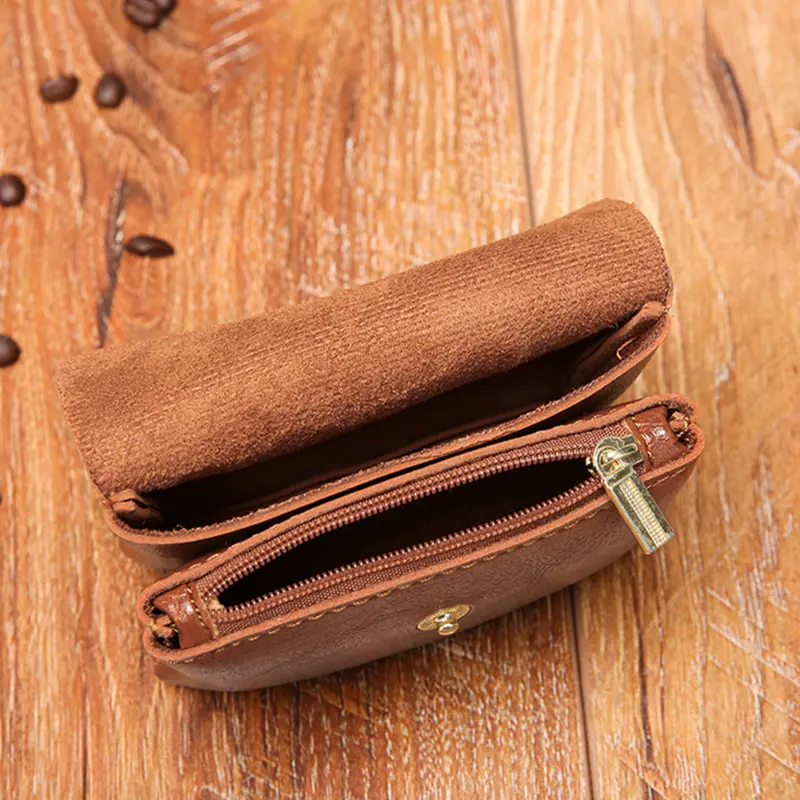 Double-layer Coin Purse Women Mini Wallet PU Leather Earphone Data Cable Bag Card Case Portable Money Organizer