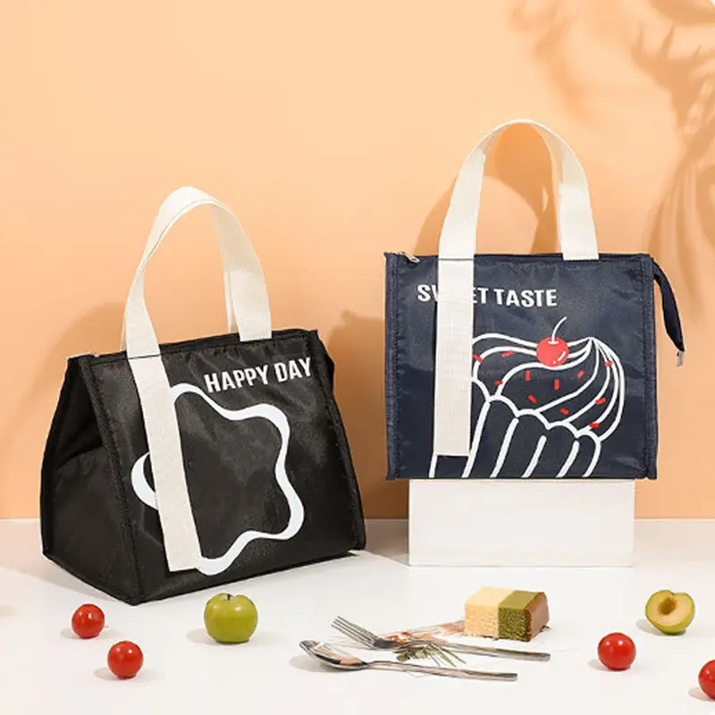 New Cartoon Portable Thermal Lunch Bag for Women Kids Large Capacity Picnic School Insulated Bento Food Container Cooler Bags