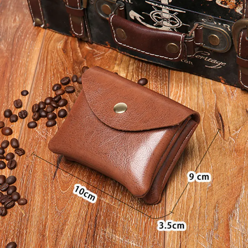 Double-layer Coin Purse Women Mini Wallet PU Leather Earphone Data Cable Bag Card Case Portable Money Organizer