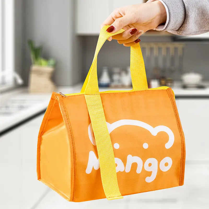 Large Capacity Insulation Bag Waterproof Oxford Cloth Lunch Bag Thickened Aluminum Foil Bento Bag Students Picnic Handbag