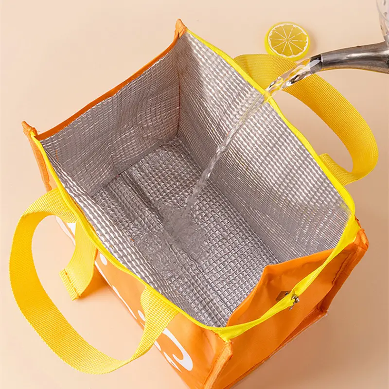 Large Capacity Insulation Bag Waterproof Oxford Cloth Lunch Bag Thickened Aluminum Foil Bento Bag Students Picnic Handbag