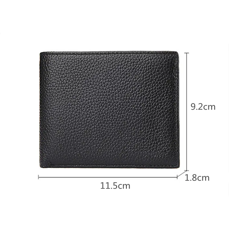 Fashion Men Bifold Wallets PU Leather Small Male Coin Business Purses Black Coffee Short Multifunction Credit Card Holders