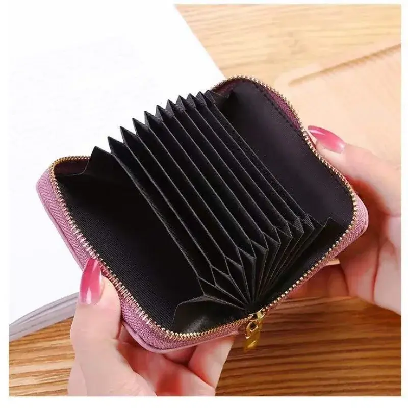 Pu Leather Short Wallet Women Card Holder Bag Portable Cute Small Zipper Money Coin Purse Men Wallet Women Clutch Pouch