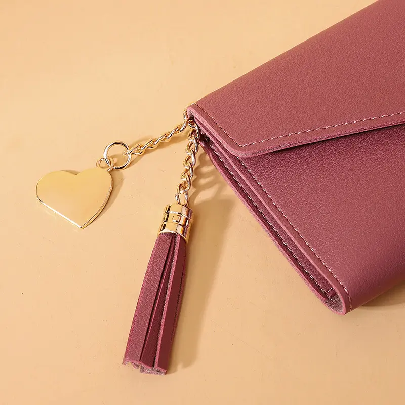 2024 Fashion Women Wallets Simple Zipper Purses Black White Gray Red Long Section Clutch Wallet Soft PU Leather Money Bag