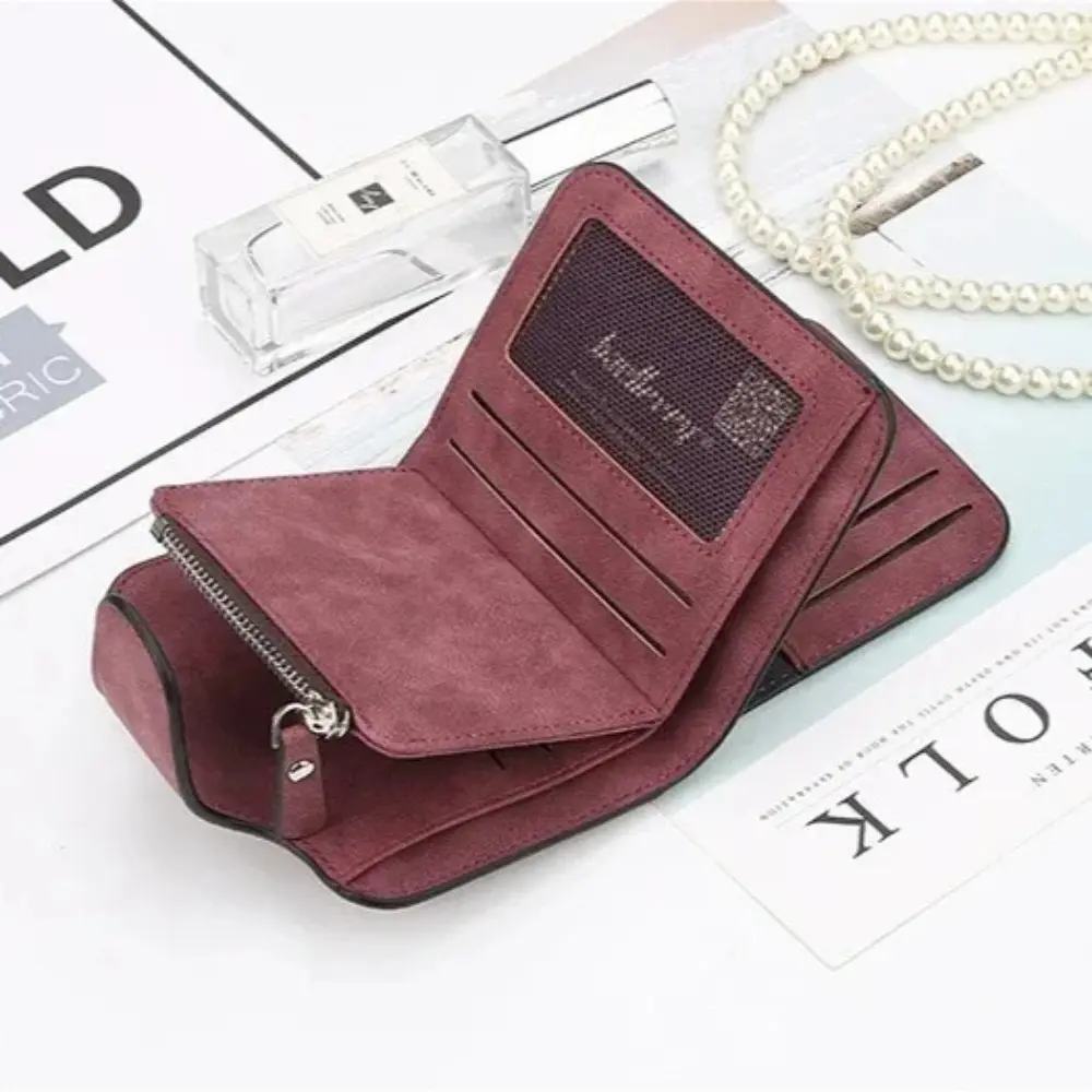 Baellerry Brand Women's Wallet Short Large-capacity Multi-card Slots Korean Coin Purse Mini Purses Carteras Wallet for Woman