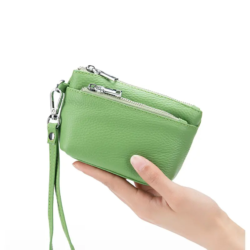 New Women Genuine Leather Wallets Female Small RFID Purses Large Capacity Cute Wallet Soft Cowhide Money Bag Coin Card Holders