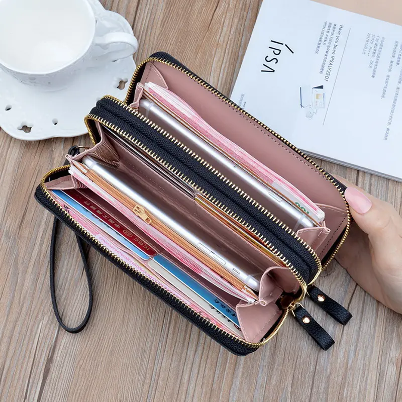 Long Women's Wallet Purses Tassel Coin Purse Card Holder Wallets Female Pu Leather Clutch Money Bag Pu Leather Wallet