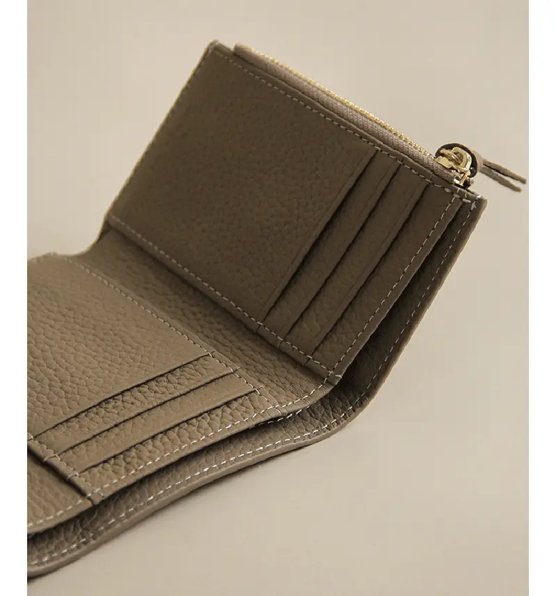 PU Leather Small Women Wallet Tifold Luxury Envelope Card Holder Purse Multipurpose Zip Coin Cowhide Short Lady Wallet