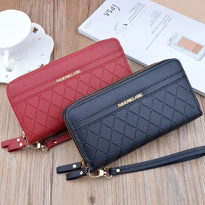 Long Women's Wallet Female Purses Tassel Coin Purse Card Holder Wallets Female Pu Leather Clutch