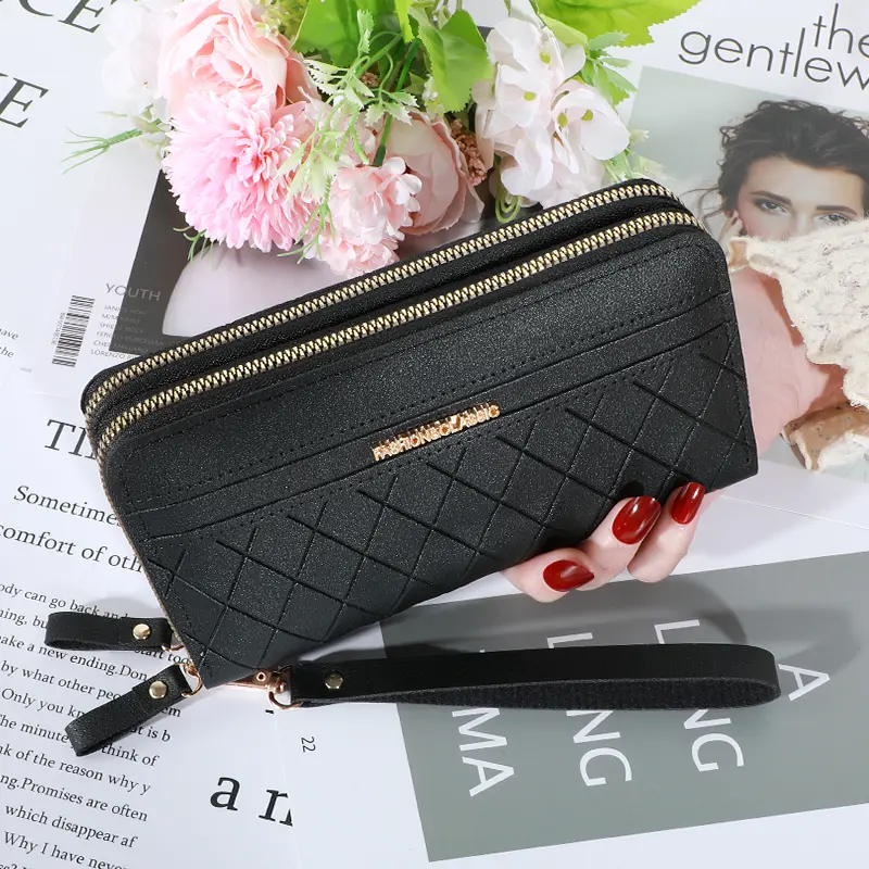 Long Women's Wallet Female Purses Tassel Coin Purse Card Holder Wallets Female Pu Leather Clutch