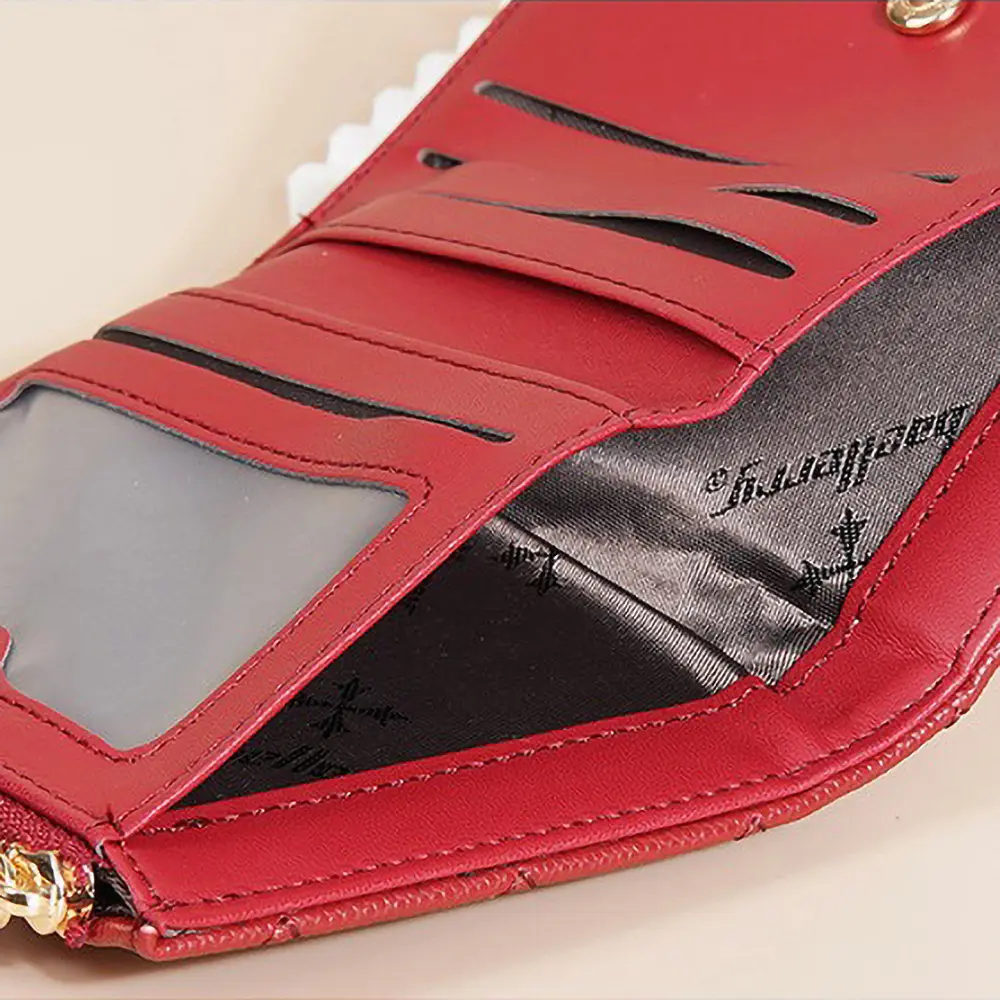Baellerry Cute Small Purse for Women 2025 - PU Zipper Coin Pouch with Wristlet, Travel Mini Card Holder