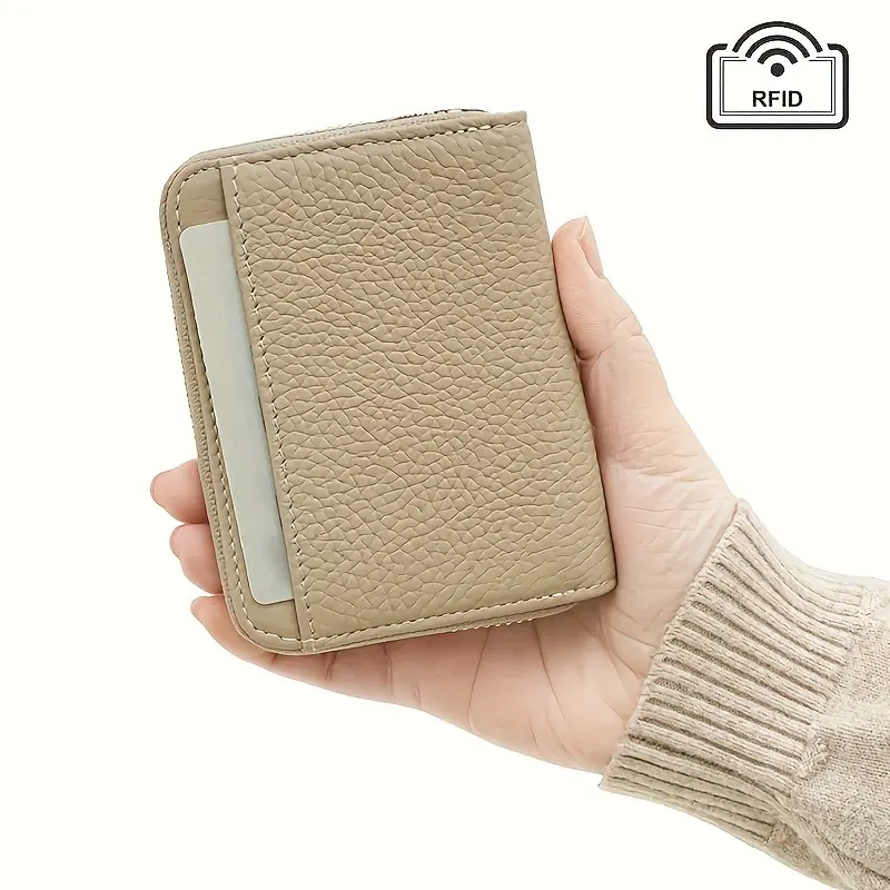 New Simple PU Leather Coin Purse Zipper Mini Wallets Portable Multi-coin Slots Money Bag Card Holder Short Purse for Women Men