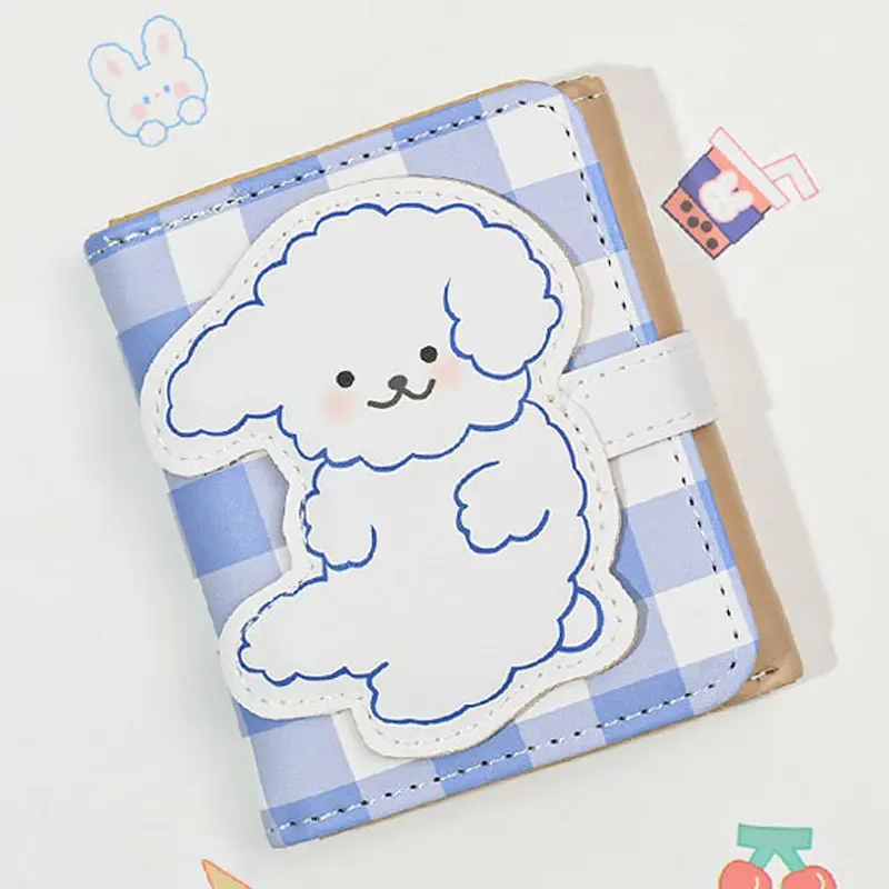 Versatile Little Bear Wallet Cartoon Women's Short Coin Wallet Snap On Card Bag