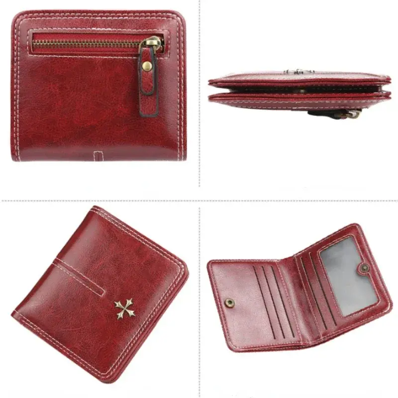 2025 Fashion Slim Women Wallets Mini Card Holder PU Leather Short Desigh High Quality Female Purse Coin Holder Women Wallets