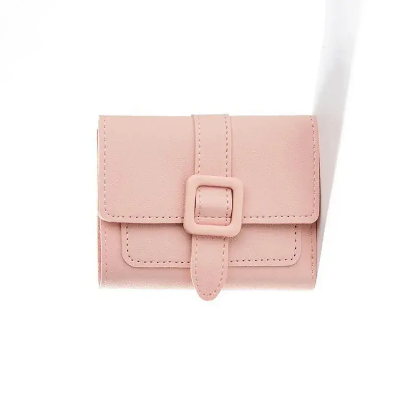 Women's Candy Color Small PU Leather Wallets |Mini Short Solid Purses New Design Card Holder & Coin Purse for Ladies