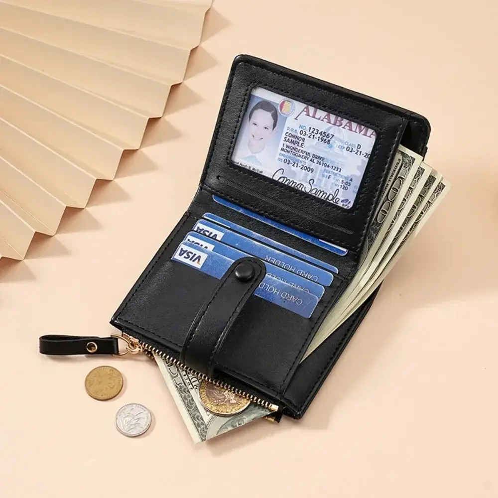 Elegant Women's Multi Card Wallet - Secure Double Zip Clutch | Casual PU Leather Purse with Style Storage Crocodile Card Bag