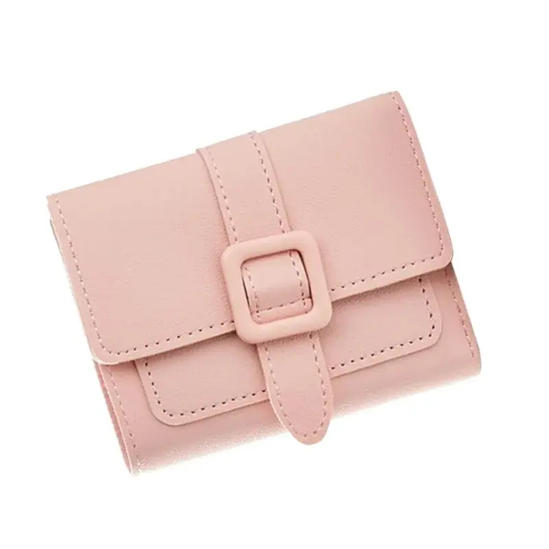 Candy Color Small Wallets PU Leather Coin Pures Ladies Card Holder Mini Purse Coin Bag Multi Functional Wallet Women Purses