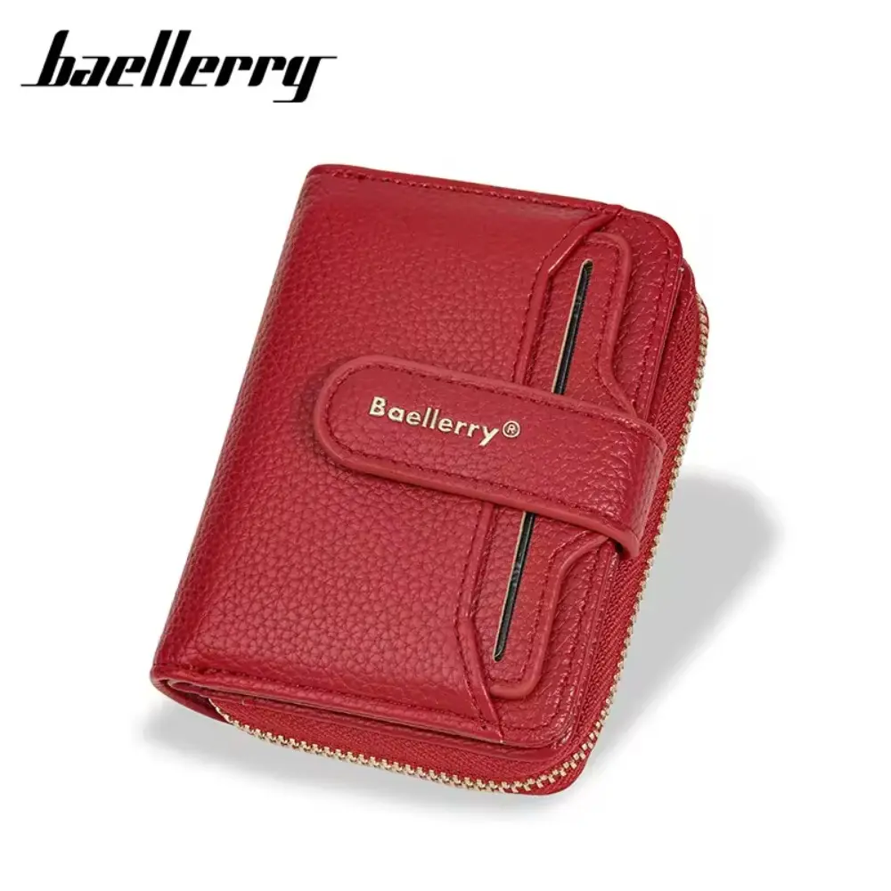 New Short Women Zipper Wallets Large Capacity Card Holder Female Purses Quality Coin Pocket Photo Holder Wallet for Girls