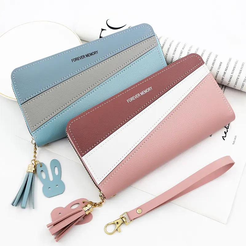 Women's PU Leather Long Wallet - Cute Fashion Clutch with Multi-Card Holder, Luxury Ladies Purse & Zipper Coin Pocket