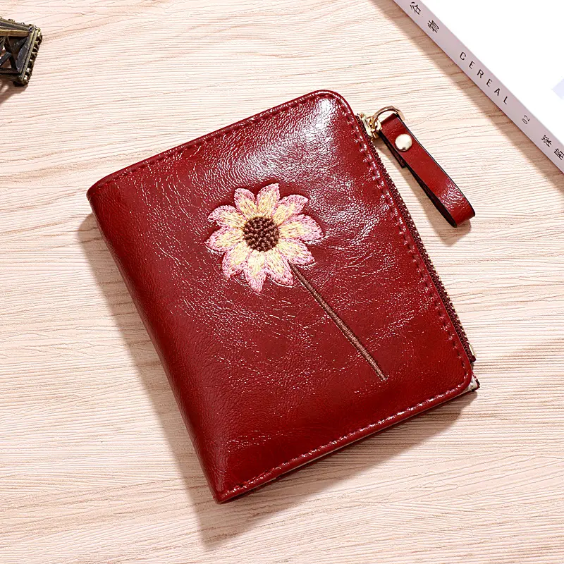 Wallet women's ultra-thin wallet luxury brand wallet small wallet women's leather bag designer wallet