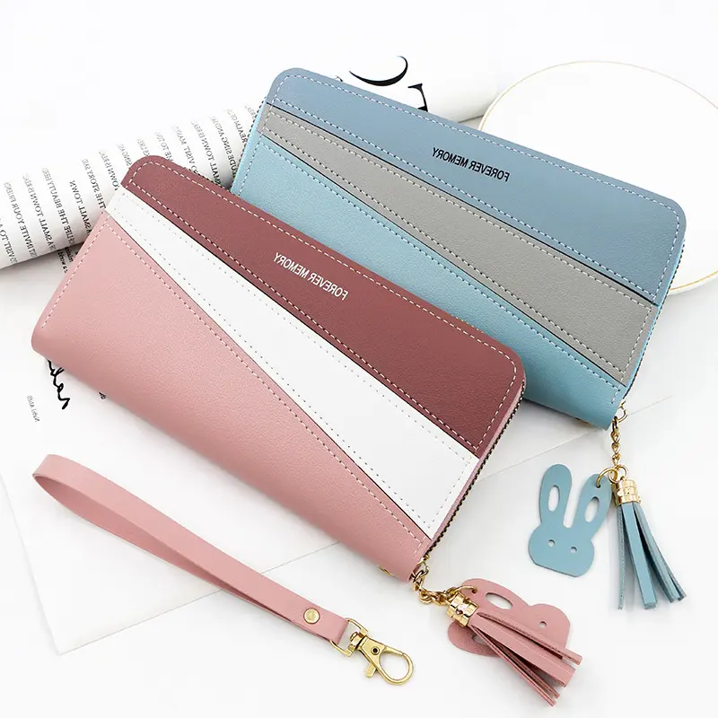 Women's PU Leather Long Wallet - Cute Fashion Clutch with Multi-Card Holder, Luxury Ladies Purse & Zipper Coin Pocket
