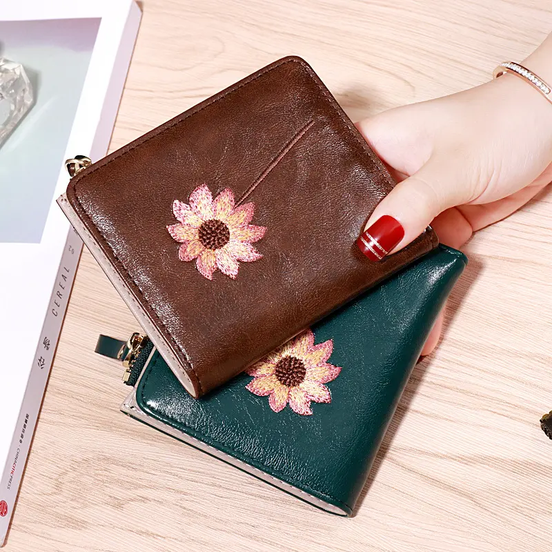 Wallet women's ultra-thin wallet luxury brand wallet small wallet women's leather bag designer wallet