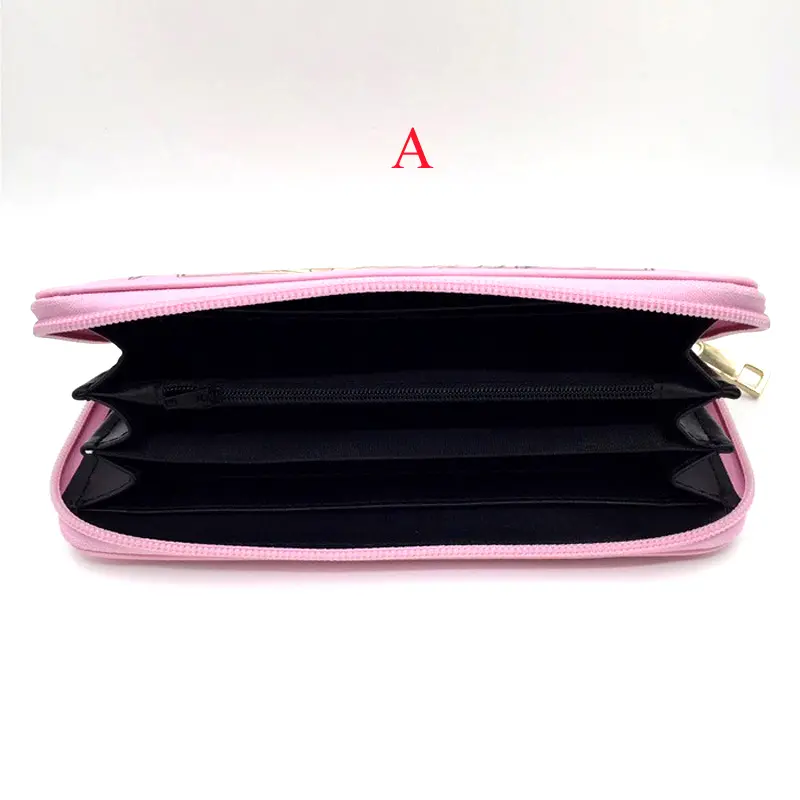 Anime Card Captor Sakura Short Women Wallets Cartoon Sakura Men's Coin Purse Zipper Money Bags