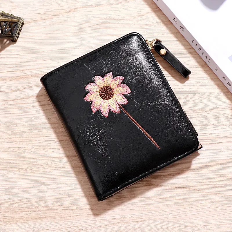Wallet women's ultra-thin wallet luxury brand wallet small wallet women's leather bag designer wallet