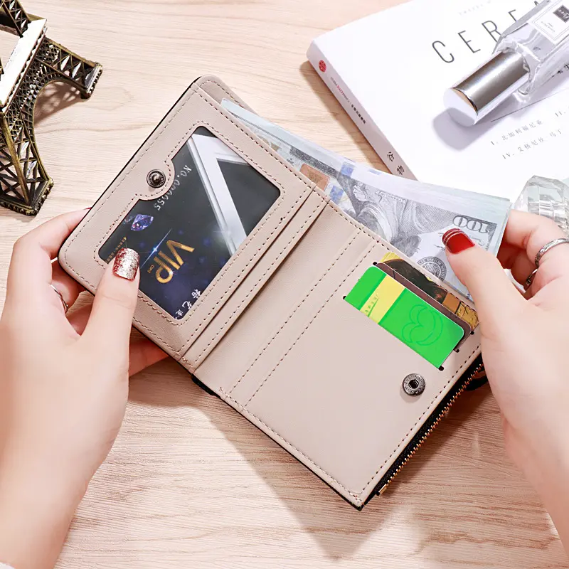 Wallet women's ultra-thin wallet luxury brand wallet small wallet women's leather bag designer wallet