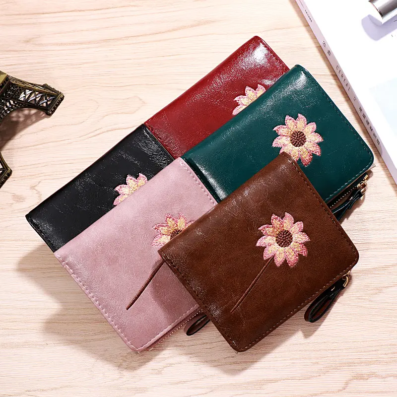 Wallet women's ultra-thin wallet luxury brand wallet small wallet women's leather bag designer wallet