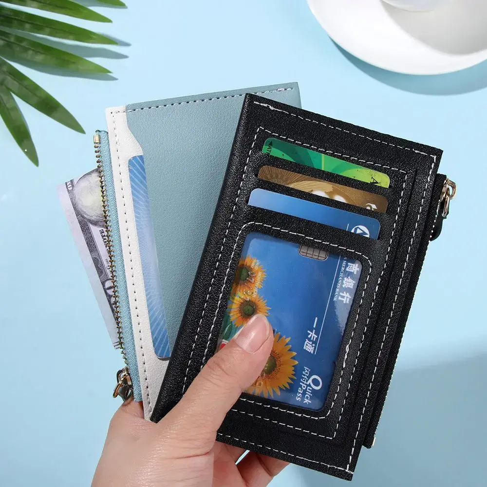 Fashion Purse Contrast Color Mini Coin Purse Money Bag Credit Card Holder Bags Small Wallet